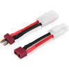 Agatige Adattatore connettore Stile T per Auto RC, 2 Pezzi T Plug Femmina T Style Deans connettore Adattatore Cavo 14 AWG Filo Accessorio RC