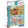 Clementoni - Puzzle per Bambini 2x20 Pezzi Supercolor, per Bambini 3+ Anni, Illustrazione con Personaggi dei Grandi Classici Disney, Idea Regalo, Made in Italy, 27x18,5 cm, 24837