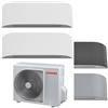 Toshiba - Climatizzatore Toshiba Haori dual split 7000+16000 Btu RAS-2M18G3AVG-E inverter in R32 in A+++ Wifi