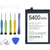 ERYNK BAT20X965400 - Batteria di ricambio compatibile con Doogee X96/X96 Pro con set di attrezzi