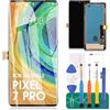 SRJTEK Per Google Pixel 7 Pro 5G Schermo LCD di Ricambio per Pixel 7 Pro GP4BC, GE2AE, GFE4J Digitizer Touch Screen Assembly Kit di Riparazione Nero (Schermo OLED)