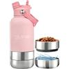 Borraccia Ronny Steel 3 in 1 da 1 lt Rosa