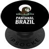 Pantanal Brazil Wildlife Collection Pantanal Brasile Gigante Lontra Fiume Tramonto PopSockets PopGrip Adesivo