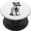 Office Paws Co Divertente Ufficio Gatto Miao Affari Amante Gatto Umorismo U PopSockets PopGrip Adesivo