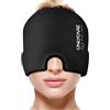 ONLYCARE Migraine cap - Emicrania Ghiaccio Cappello Gel, Emicrania Ghiaccio Maschera Gel, Maschera per alleviare l'emicrania