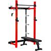 HMS-ds Gabbia fitness semi-professionale con panca ideale per home gym