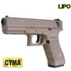 CYMA C18C TAN ELETTRICA GEAR BOX METAL BATTERIA E CAR.BATTERIA LIPO