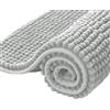 subrtex Tappeto Bagno Antiscivolo, Tappeti Bagno Moderni, Tappetino Terra in Microfibra Ciniglia Morbido(40×60cm, Grigio Chiaro)