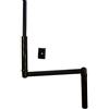 Coppercart Manovella Completa Tapparella Manuale 130 cm Nera - Asta in Acciaio | E618DNO 1300 mm, acciaio laccato nero ø12 mm, impugnatura ergonomica e clip da muro, già montata