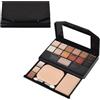 Hnonoxy Palette Ombretti 19 Colori Cosmetico per Trucco Occhi - Tavolozza Professionale con Ombretto, Correttore e Fard - Portatile per Donne