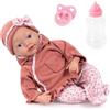 Bayer Design 93827AI bambola reborn, reale, bambolotti, neonata, come vere, ciuccio, biberon