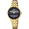 Festina Orologio Donna Analogico Acciaio Inossidabile 316L Oro - Quarzo - Vetro minerale alta resistenza - Impermeabile 5 ATM F20601/D - Mademoiselle