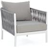 BIZZOTTO HOME EMOTION POLTRONA CON CUSCINO FLORENCIA BIANCO 0662795