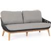 BIZZOTTO HOME EMOTION DIVANO 2-3P CON CUSCINI TAMIRES ANTRACIT 0660607