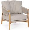 BIZZOTTO HOME EMOTION POLTRONA CON CUSCINO GARITA 0660656