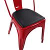 HJH Office 645030 Cuscino per Sedie Magnetico PILOW I Cuscino per Sedia in Metallo VANTAGGIO COMFORT, Nero