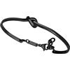 Breil, Collezione B&ME, Bracciale Donna, Bracciale Rigido in Acciaio IP Black Lucido, con Design Minimal, Ricercato e Simbolico a Forma di Nodo, Ideale per un Regalo, Misura Medium, 44-56 cm, Nero