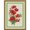 RIOLIS Counted Cross Stitch Kit 8.25X11.75 - Wild Poppies (15 Count)
