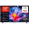 TCL P6L TV 55P6L 55'' 4K HDR, Direct LED, Google TV, HDR10, Dolby Audio, Game Master, VRR, Google Assistant & Alexa, AirPlay 2