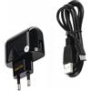 BLUE STAR CARICABATTERIE DA PARETE PER CASA USB 10W + CAVO TYPE C BLACK
