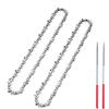 Seesii Mini Catena di Ricambio per Motosega da 20,3 cm per Barra 2 PCAK, Calibro 109,2 cm, Passo LP da 1/4, 45 Maglie di Trasmissione per Motosega Seesii e Tutte le Marche di Mini Motoseghe