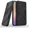 ESTH® Custodia per Samsung Galaxy A35 5G con Supporto [Compatibile con Supporto Magnetico per Auto] Cover Paraurti PC + TPU, Nero