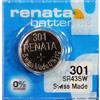Best Price Square Renata - Pila bottone ossido d'argento 301 RENATA 1.55V 120mAh - Blister x 1