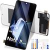 Reparo LCD Schermo per Xiaomi Redmi Note 11 PRO 4G/5G LCD Display per Redmi Note 11 PRO 5G Touch Screen per Redmi Note 11 PRO 4G Digitalizzatore Assembly con Repair Kit 2201116TG 2201116TI (Nero)