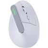 Nilox Tech Mouse ottico verticale dual wireless Nilox Tech 6 tasti silent click 1600 DPI bianco - NXMOEVR01W - F09502