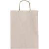 Rex Sadoch Borsa shopper Rex-Sadoch Allegra tinta unita Fashion su kraft bianco - tortora 22x10x27 cm - conf. 25 pz - SDF22-724 - F09452