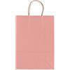 Rex Sadoch Borsa shopper Rex-Sadoch Allegra tinta unita Fashion su kraft bianco - rosa cipria 22x10x27 cm - conf. 25 pz - F09449