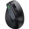 Nilox Tech Mouse ottico verticale dual wireless Nilox Tech 6 tasti silent click 1600 DPI nero - NXMOEVR01B - F09503