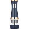 Tower T847004MNB - Macina sale e pepe elettrico, funzionamento a batteria, con macinino in ceramica regolabile, colore: blu notte e oro rosa