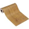 PATIKIL Pellicole Adesive Legno Autoadesivo 10m x 200mm Carta Adesiva per Mobili Legno Riparazione Pellicola Autoadesiva Effetto per Pavimenti Porte Tavoli Sedie Armadi, Teak Giallo