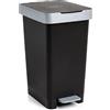 TATAY Pattumiera per Umido Smart, 25L di Capacita, Pedale Retrattile, Polipropilene, senza BPA, Sacco della Spazzatura da 30 litri, Nero. Misure 26 x 36 x 47cm