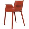 Kartell Piuma Sedia, Polimero termoplastico complesso Caricato con Fibre di Carbonio e Trattamento Soft Touch, Arancio Ruggine, 62x77x54 cm