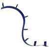 Kartell Bookworm Mensola da Parete, 7 Reggilibri, PVC, Blu Cobalto