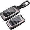 Rondrive Portachiavi in metallo adatto per Range Rover Sport Evoque Velar Discovery Defender 90 110 Jaguar portachiavi guscio portachiavi accessori in fibra di carbonio portachiavi quadrato tipo B