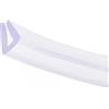 LEPEVNEY Guarnizione a U trasparente in PVC, foglio protettivo per bordi, guarnizione per spigoli da 3-5mm - lunghezza 9,84 piedi 3 metri - altezza 0,28 7mm