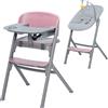 KINDERKRAFT Seggiolone Kinderkraft Livy 4 in 1 + Sdraietta Aster Pink