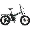 Nilox, Ebike X8 Pro, Bici Elettrica Pieghevole, Fino a 70 km di Autonomia, Fino a 25 km/h, Motore 36V/250W e Batteria Removibile, Ruote 20", Cambio Shimano 6 Velocità, Freni a Disco, Green