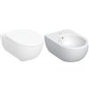 Geberit Selnova Premium Set Sanitari Sospesi Filo Muro con Fissaggio Nascosto Rimfree