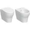 Geberit Selnova Premium Set Sanitari a Pavimento Filo Muro con Fissaggio Nascosto Rimfree