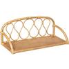 ATMOSPHERA CREATEUR D'INTERIEUR Atmosphera - Mensola da parete per bambini, in rattan, 57 x 24 cm