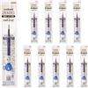 三菱鉛筆 Mitsubishi Pencil UBRZ07.3310P Uniball ZENTO Refill, 0.7, blu, confezione da 10