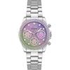 Guess US Women's Silver-Tone and Ombre Multifunction Watch
