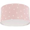 Dalber Plafoniera per bambini Dalber Star Light, Stelle, rosa, plafoniere per bambini, 82216MS, E27-2 x 15W