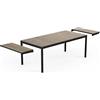 KETER ITALIA S.P.A. Tavolo Porto Nova allungabile nero/ashwood 191/267x90x75 cm Keter
