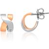 DAMIANI Orecchini abbraccio in oro bianco e rosa
