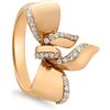DAMIANI Anello fiocco in oro e diamanti 0,21ct